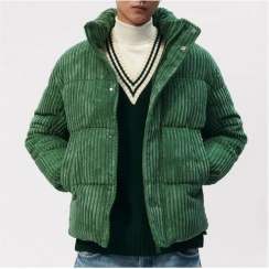 Winter Warm Men Corduroy Down Jacket