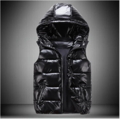 Winter Sleeveless Glossy Puffer Vest