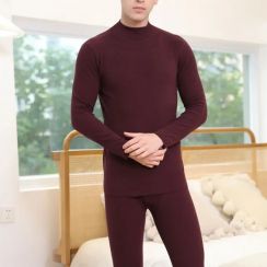 2 Sets Men Turtleneck Hot Thermal Underwear Set